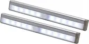 Motion Activated RV Step Lights, 10 LED USB Rechargeable RV Motion Sensor Led Light Strip, Wireless Magnetic Camper Step Lights Bar for Motorhome Travel,Travel Trailers, Camper (2 Pack)