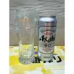 日本朝日啤酒ASAHI 金字透明杯
