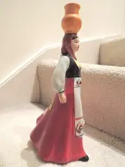 Wine Decanter - Mission Cellars California Italian Folkloric Vineyard Figurine