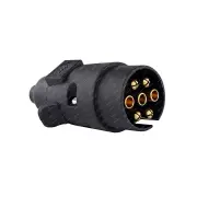 LED Autolamps 7 Pin Plastic Trailer Plug Standard Large Round Size 12 Volt Bulk