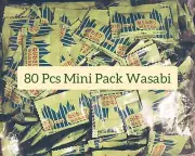 Mini Pack Wasabi Paste 80 pcs. Serve For Sashimi & Sushi, Or Add Zest To Dishes