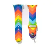 V-Shade Pride Rainbow Silicone Watch Band Strap For Apple Watch /Smart Watch