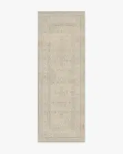 75' x 215' | Machine Washable Runner Rug | Kid & Pet Friendly | Indoor Rug | Rowan Soft Grey & Ivory Rug | Ruggable