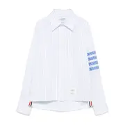 [Thom Browne] Thom Browne Striped 4-bar Shirt III NUMERIC WHITE/BLUE
