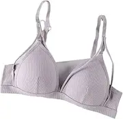 [MINHJK] Girls Sports Bra Cotton Breathable Training Bras Teen Girls Seamless Wireless Underwear Girl's Sport Bra Kids Clothing for Girls S-XL Kids Underwear