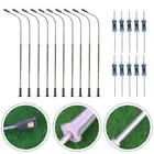 Street Lamp Model Railway Street Lamps White 10pcs Building Layout Copper Metal