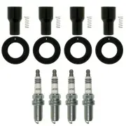 NGK 4 Iridium IX Spark Plugs 4 Coil Boot Kit for Camry Highlander Rav4 Sienna L4 (for: Toyota)