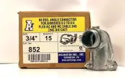 90-Degree Angle Connector Flex 3/4" AC MC Conduit 8/3 8/4 Zinc Arlington Ind.