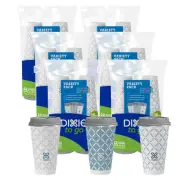 Dixie To Go 132 Count 16 oz Multicolor Disposable Coffee Cups with Lids
