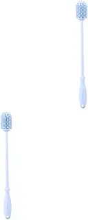 [Beavorty] 2pcs Bottle Brush Set Long Handle Silicone Brush for Tumblers Milk Bottles Pacifiers Easy Cleaning