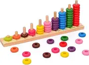 ERINGOGO 1 Set Math for Large Educational Counting for Early Learning and Interactive Play Safe for Strengthening Parent