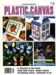 Plastic Canvas Corner May 1997 Hopscotch, Tissue Boxes, Teddy Bear, Santa NOS