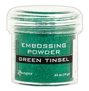 Ranger Embossing Powder - Green Tinsel