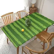 Watermelon Table Cloth for 5 Foot Rectangle Fitted Tablecloth Elastic Edge Table Covers Polyester Waterproof for Picnic, Kitchen, Party, Dining