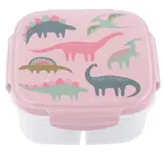 Stephen Joseph Snack Box with Ice Pack 3 compartments and lid, Pink Dino New Tag