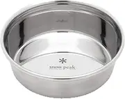 Snow Peak Unisex's Dog Bowl-Stainless Steel, Unset, Small