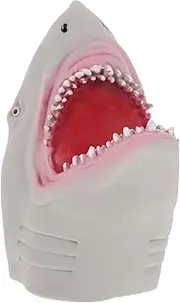 Milisten 1Pc Grey Shark Hand Puppet Realistic Storytelling Doll for Parent Interaction Imagination Play and Safe Soft Puppet for Family Fun