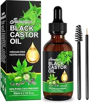 2OZ Black Castor Oil for Hair Growth, Black Castor Oil, Jamaican Black Castor Oil, Jamaican Black Castor Oil Organic for Hair Growth, Eyelashes & Eyebrows