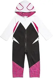 Marvel Spider-Man Spider-Gwen Ghost Spider Zip Up Cosplay Coverall Newborn to Little Kid
