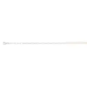 Sterling Silver Simulated Pearl 24+3cm Anklet