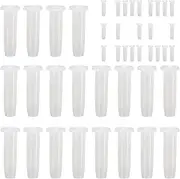 Badminton String Protector,100X Badminton Guard Tube - Transparent White Eyelet, Nylon Protective Tube for Repair
