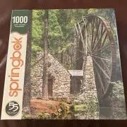 NEW SEALED Springbok's 1000 Piece Jigsaw Puzzle Water Wheel - Made in USA