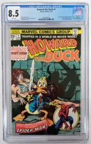 Howard The Duck #1 CGC 8.5 White Pages Brunner 1976 1st App Beverly Switzler