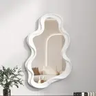 Wall-mounted Standing Mirror Cloud Shaped Dressing Mirror Desk
