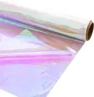 Iridescent Cellophane Wrap Roll, Transparent Iridescent Cellophane Roll, Rain...