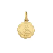 9kt Yellow Gold St Christopher Pendant