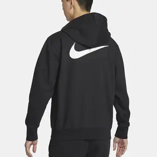 Nike 男 連帽 外套 籃球 Dri-FIT 毛圈布 Just Do It 黑 DV9449-010