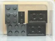 LEGO Parts - Black Plate 2 x 3 - No 3021 - QTY 5