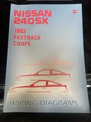 1993 Nissan 240 SX fastback and coupe factory wiring diagram manual LE, SE