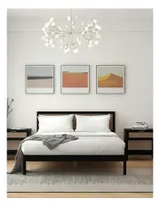[Casa Decor] Tulum Platform Rattan Bed Frame in Black