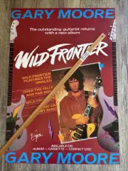 VINTAGE POSTER: GARY MOORE Wild Frontier (Original In Store Poster 1987) RARE