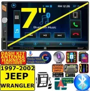 1997-2002 JEEP WRANGLER BLUETOOTH TOUCHSCREEN USB SD AUX CAR RADIO STEREO PKG