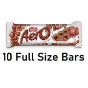 Nestle Aero Milk Chocolate Bars 42 Grams Each 10 Full Size Bars