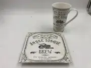 222 Fifth Ceramic Dr. Howl & Sons 8in Square Plate & Mug Set For 1 AA01B03027
