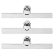 3Set Turn Lock Clasp, Press Locks Clasp (97x10mm, Silver)