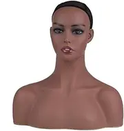 Xunweiad Realistic Wig Mannequin Female Mannequin with ShoulderHead to Put Wigs Manikin for Display