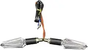 LED Indicator Blinkers Amber Lamp Accessories UN&IVE&RSAL LED Turn Signal Indicator Amber Light 12V Flowing Sequential arrow light(1 pair (2pcs))