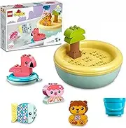 LEGO® DUPLO® My First Bath Time Fun: Floating Animal Island 10966 Building Toy for Preschool Kids Aged 18