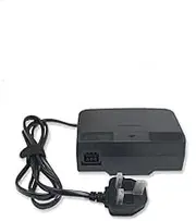 WiCareYo Power Supply Charger for N64, Power AC Adapter Charger with Cable Winder UK Power Cable for N64