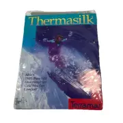 Terramar Thermasilk Vintage 1991 Base Layer L/S Shirt 100% Silk Mens L Ski New!