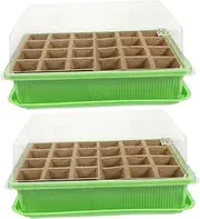 BESPORTBLE 2 Sets Planting Trays for Germination Cell Sprout with Drainage for Indoor Gardening Sunny Windowsills