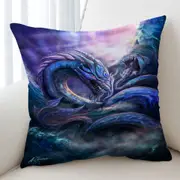 Scary Dragon Monster of the Ocean Cushion Cover