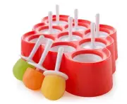 Popsicle Molds With 9 Cells Ice Cream Maker Mini Ice Pops Mold Silicone