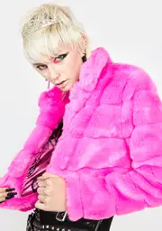 [HOROSCOPEZ] Captive Audience Faux Fur Jacket