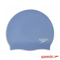 在飛比找PChome24h購物優惠-SPEEDO 成人長髮用矽膠泳帽 Long Hair 水藍