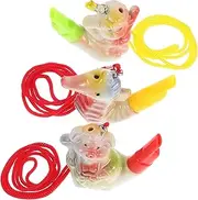 Generic 3 Pcs Animal Shaped Bird Call Whistles Ceramic Monkey Educational Musical for Kindergartens Learning Environments